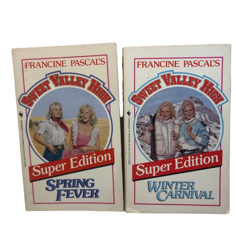 Vintage 1986/87 Sweet Valley High Super Edition Books Spring Fever Winter Carni